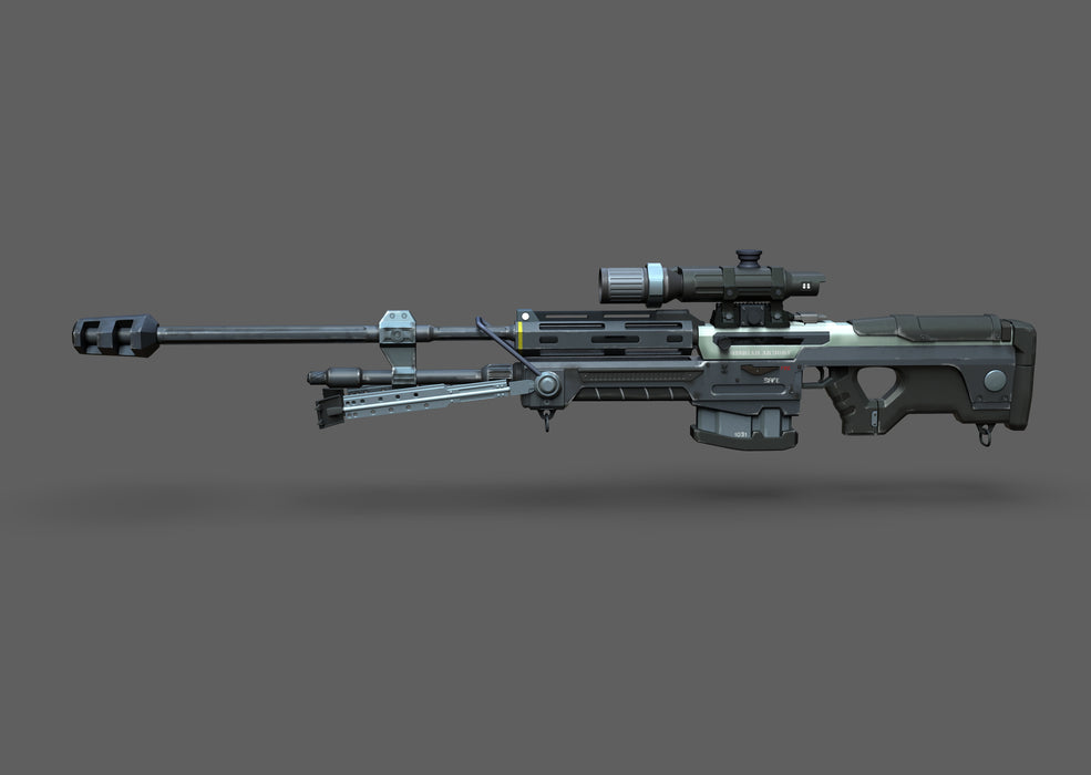 Halo SRS99 50Cal Sniper Rifle STL