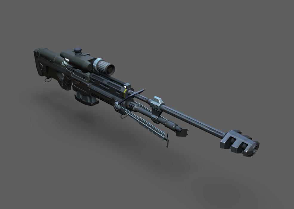 Halo SRS99 50Cal Sniper Rifle STL