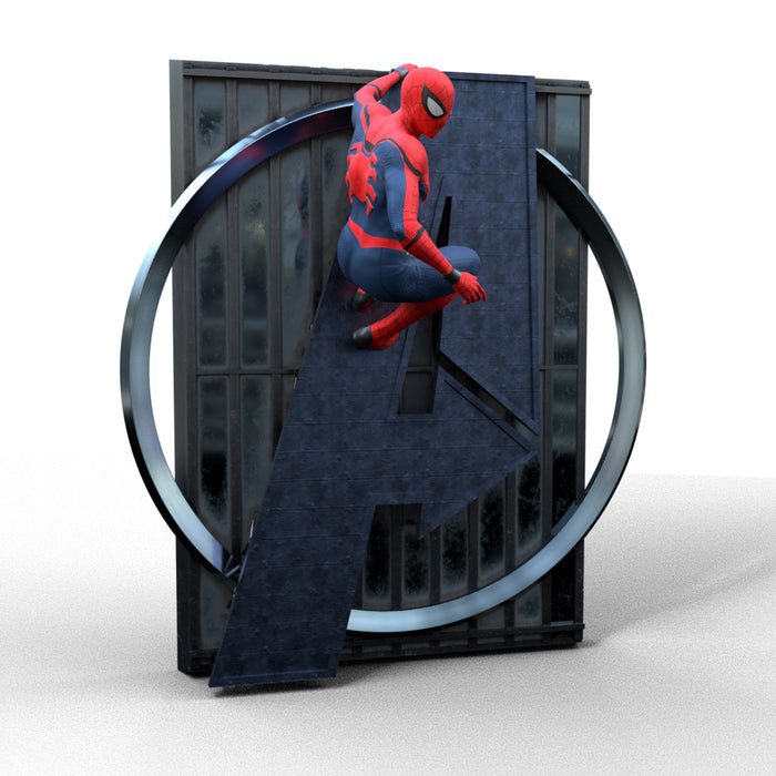SpiderMan Wall Figure