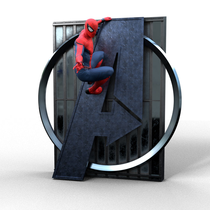 SpiderMan Wall Figure