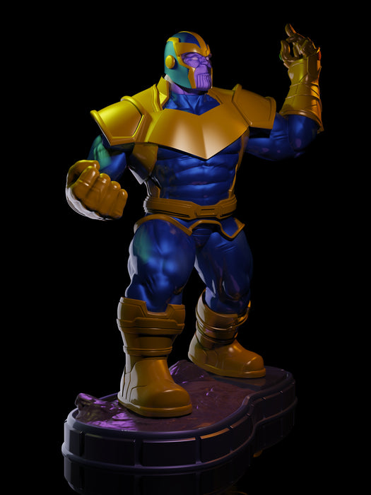 Comic Style Thanos Statue STL