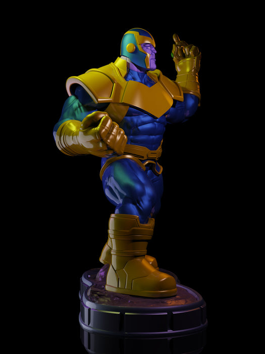 Comic Style Thanos Statue STL
