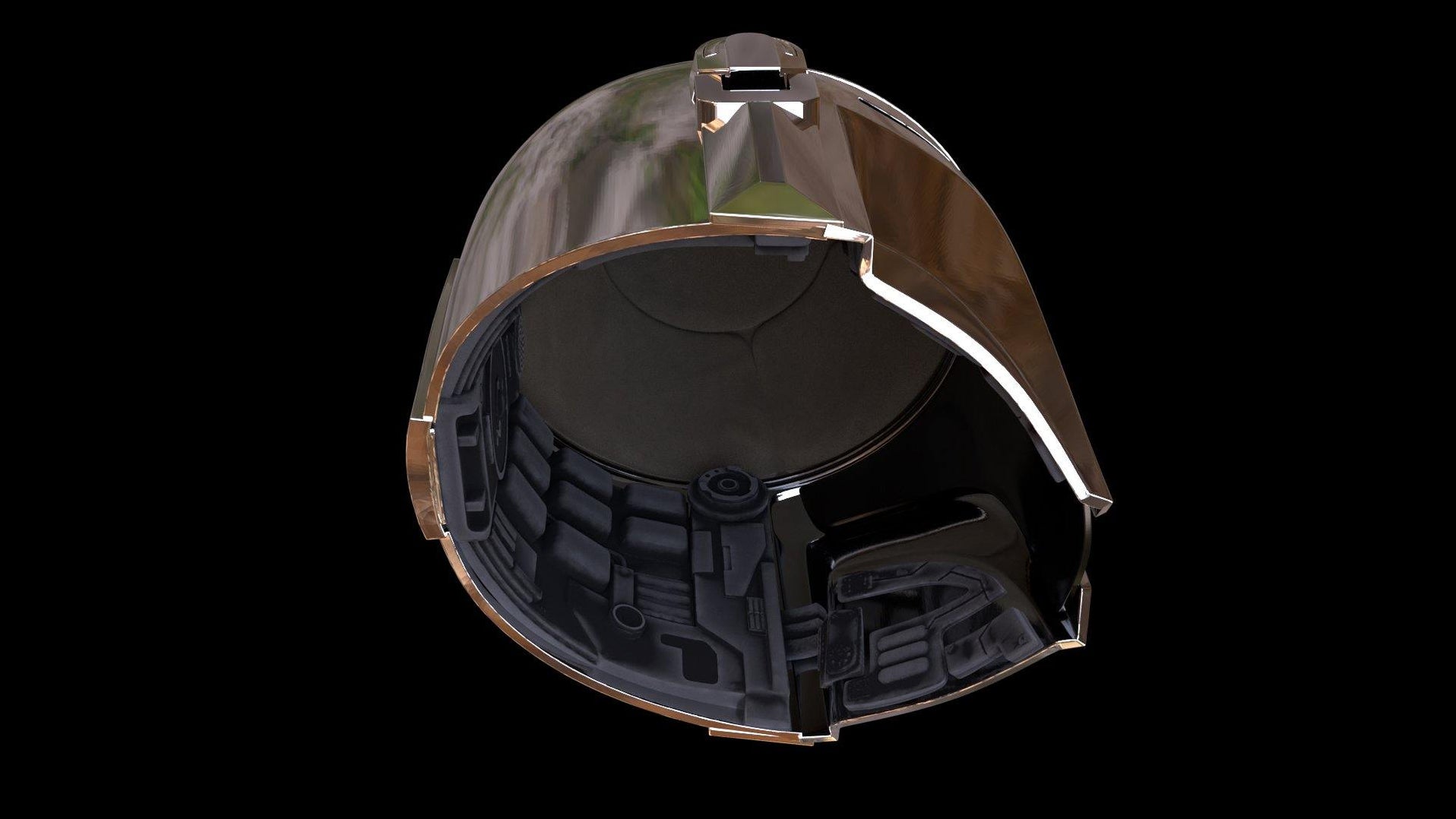 Mandalorian Helmet Interior STL — Nikko Industries