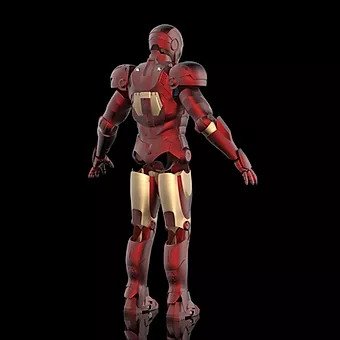 Iron Man MK3 with Battle Damage and Tech Chest