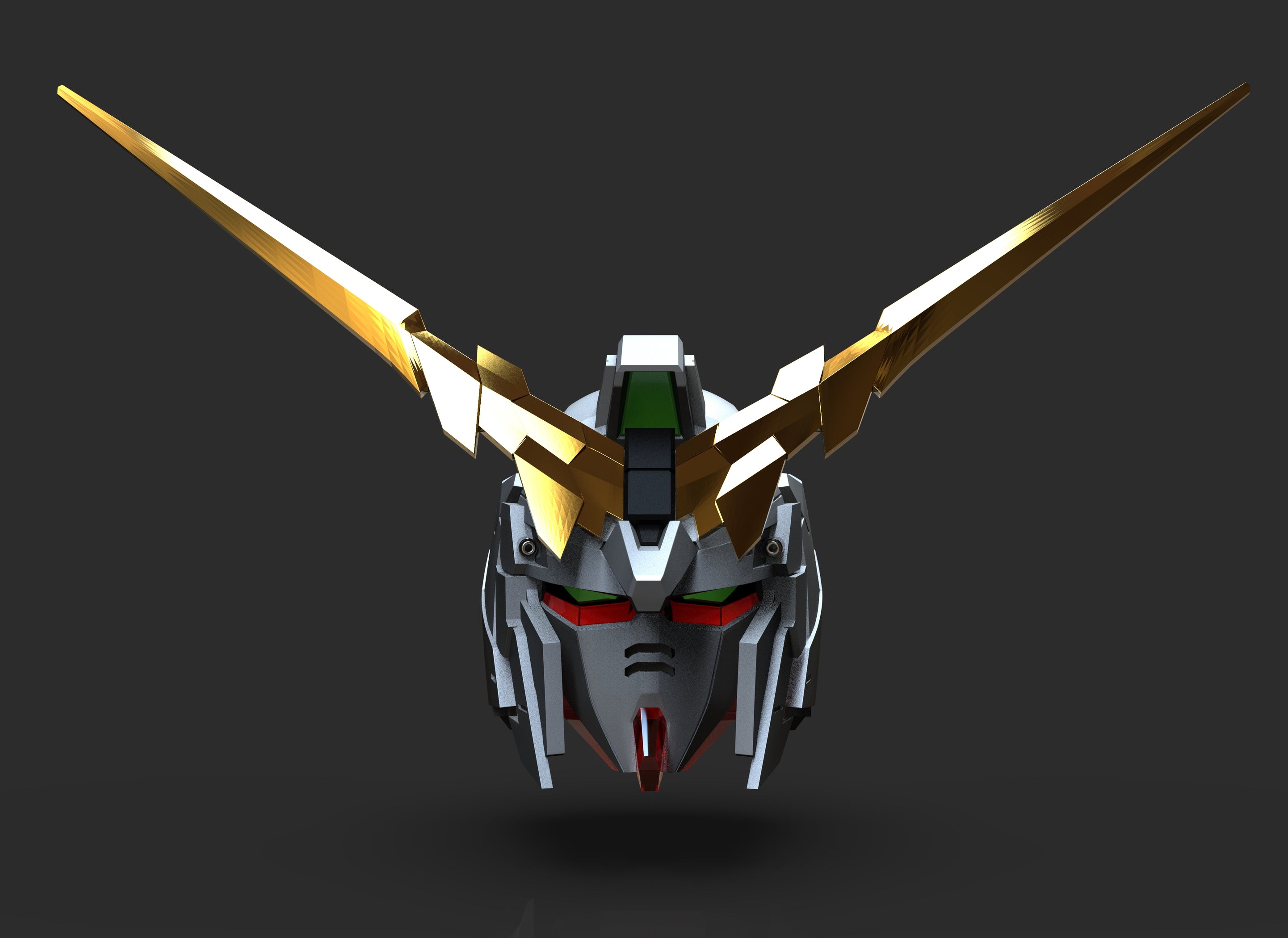 Gundam Unicorn Helmet STL — Nikko Industries