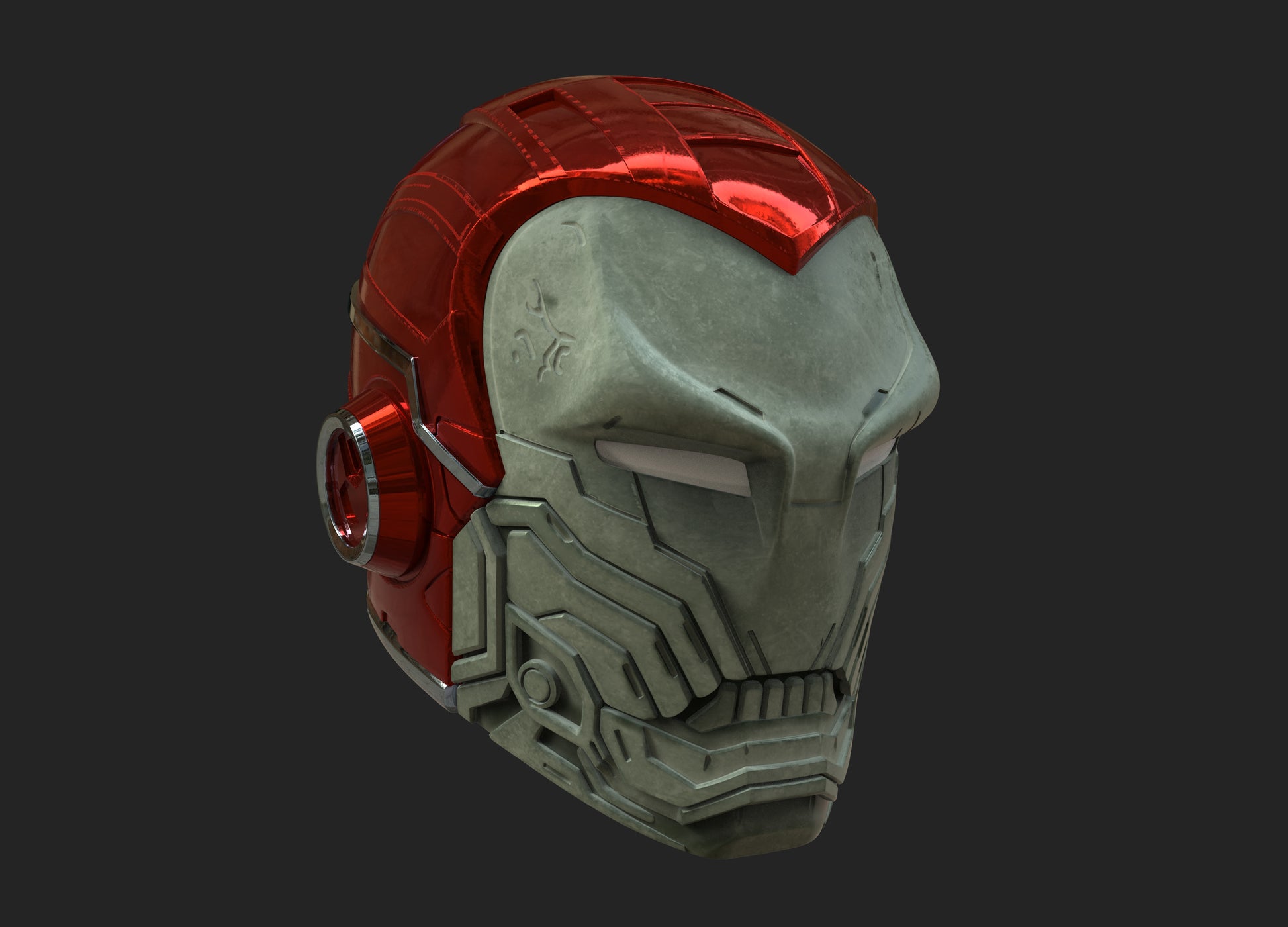 Tech Skull Iron Man Helmet STL — Nikko Industries