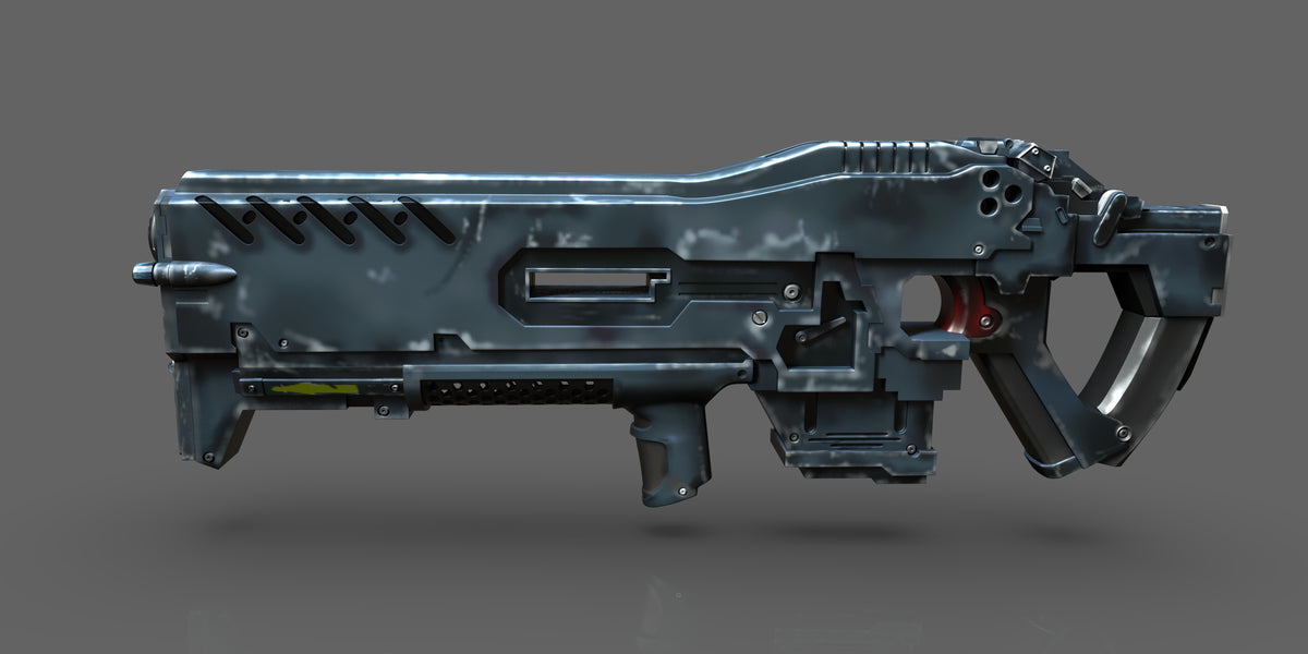 Gauss Rifle Blueprint Terran Marine C-14 Gauss Rifle STL — Nikko Industries